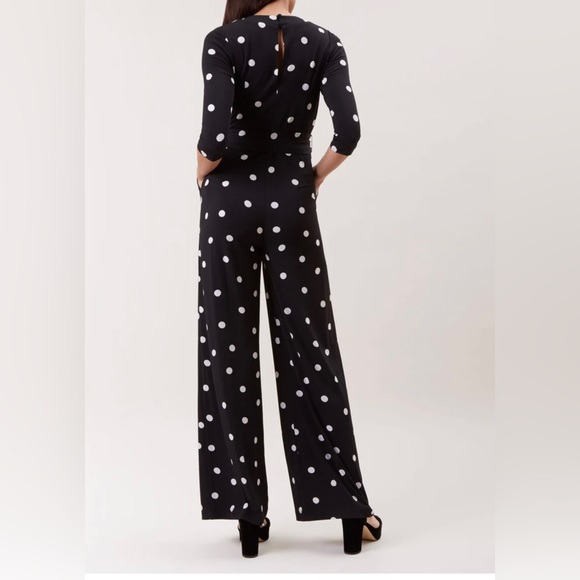 HOBBS of London Jordanna Wide-Leg Polkadot Jumpsuit - Picture 2 of 3